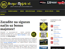 Tablet Screenshot of bonusmajstori.com